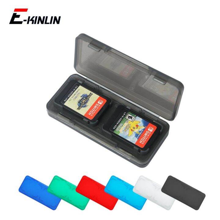 4 in 1 Game Cards Case Portable Storage Box Protective Cover Hard Shell