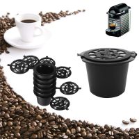 【YF】 Judai cápsulas de café nespresso reutilizáveis copo com colher escova preto recarregável cápsula reenchimento filtro coffeeware presente