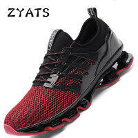 ZYATS รองเท้าผ้าใบรองเท้าพื้นเบลดใหม่สำหรับฤดูใบไม้ร่วง,เบาคุณภาพสูงผู้ชายรองเท้าผ้าใบรองเท้ากีฬาสำหรับกีฬากลางแจ้งที่ใส่สบายรองเท้าวิ่งสำหรับผู้ชายฤดูใบไม้ร่วง