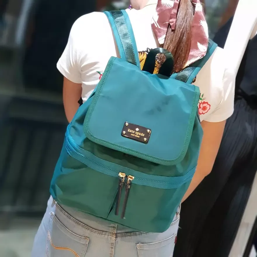 Limited Edition Kate Spade Marin Backpack Clark Court Nylon - Emerald Green  | Lazada PH