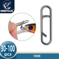 DNDYUJU 30 To 100pcs Fishing Hook Snap Pin 304 Stainless Steel Fishing Barrel Swivel Lure Fishing Connector Accessories Pesca Accessories