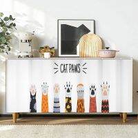 Rectangle Cabinet Curtains Nordic Cotton Linen Decor Curtains Shoe Cabinets Kitchen Wardrobe Bookcase Punch Free Dust Cover