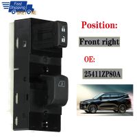 25411ZP80A For Nissan Pathfinder 2007-2012 Passenger Side Front Right Power Window Control Switch Lifter Button Car Accessories