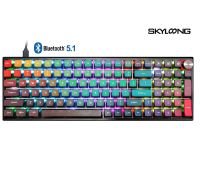 SKYLOONG GK96K LITE GASKET/KNOB/Layout 96คีย์/TRIPPLE Mode - FREE : Split spacebar module (GRAY DAWN-BK / BLACK-TH/EN)