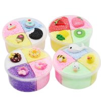 Beautiful Color Fruit Slime Fluffy Mixing Mud Puff Slime Putty Scented Stress Kids Clay Toy 120ml Slime Toy Children Educational