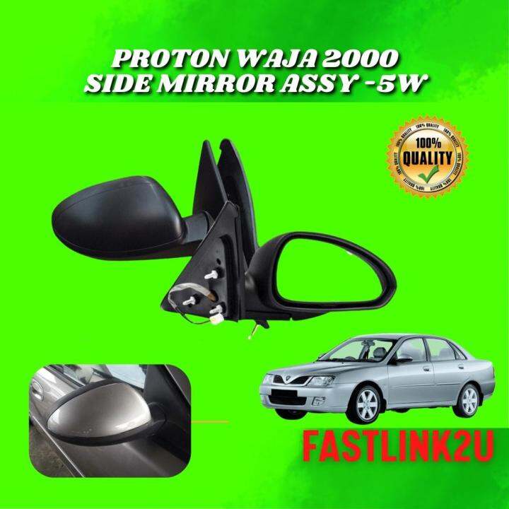 Proton Waja 2000 Side Mirror Sisi Cermin 5 Wire Autoflip 100 New Baru