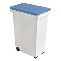 WQO ถังขยะ ถังขยะเหลี่ยมฝากด RU1910-7454C 15 ลิตร สีฟ้า ที่ใส่ขยะ  Trash can