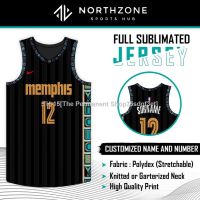 NBA Memphis Grizzlies City Edition Basketball Full Sublimation Jersey (TOP)