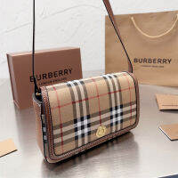 กระเป๋าโท้ทแฟชั่นลายสก๊อต TOP.1Burberrys สำหรับผู้หญิงความจุสูงกระเป๋าถือแบบเรียบง่ายเทรนด์นักออกแบบแบรนด์หญิงกระเป๋าสะพายไหล่