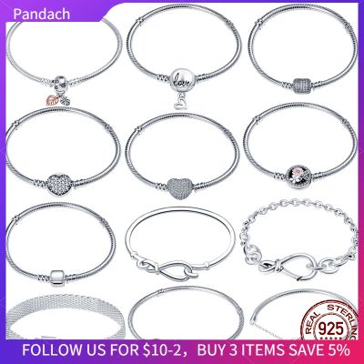 CodeMonkey Hot Sale Classic Series 100 925 Sterling Silver Heart Bracelet Fit Original Beads Charms DIY Jewelry Gift For Women