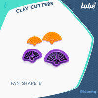 Fan Shape B Clay Cutter/ Polymer Clay Cutter/ Clay Tools/ แม่พิมพ์กดดินโพลิเมอร์สำหรับทำต่างหูรูปทรงพัดจีน B