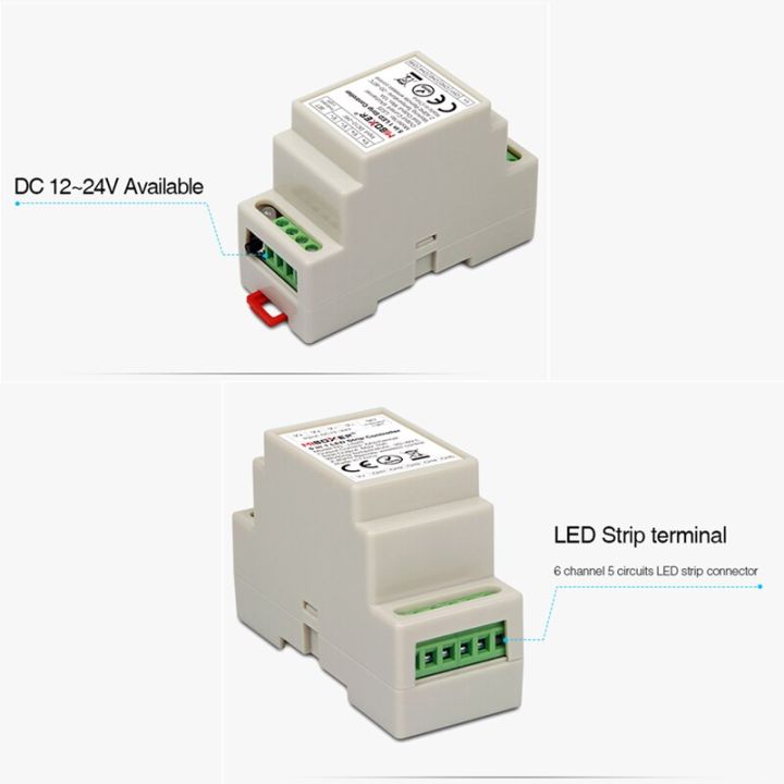 worth-buy-ls2s-miboxer-รีโมทคอนโทรล5-in-1ราง-din-1สำหรับควบคุมแถบไฟ-led-dc12v-24v-สีเดียว-cct-rgbw-rgbct-ไฟแถบไฟ-led-ligh