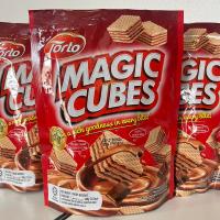 ขนมช็อคโกแลตTorto Magic Cubes Chocolate Wafer ขนมขบเคี้ยว ขนมทานเล่น อาหาร ขนม เด็ก แพ็ค