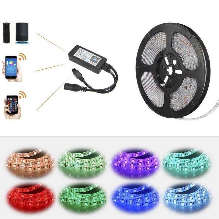 5M 300LEDs RGB APP WIFI Smart IR24 Keys Remote Control Lighting Strip