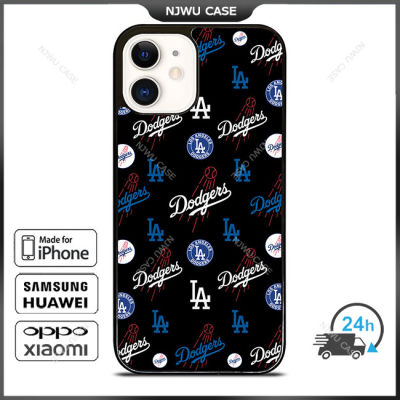 La Los Angeles Dodgers Phone Case for iPhone 14 Pro Max / iPhone 13 Pro Max / iPhone 12 Pro Max / XS Max / Samsung Galaxy Note 10 Plus / S22 Ultra / S21 Plus Anti-fall Protective Case Cover
