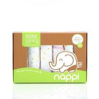 NAPPI BABY ผ้าเช็ดหน้าสาลูใยไผ่ 12 นิ้ว (แพ็ค 6 ผืน)