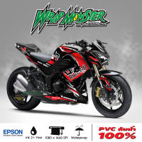 สติ๊กเกอร์แต่งลายรถ Kawasaki Z250, Z300 รอบคัน ลาย Race Bull