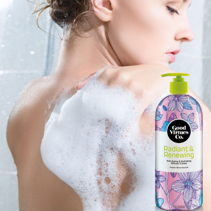 Good Virtues Co AntiAging & Hydrating Shower Cream 300ml Halal Women