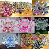 ??ฮวงจุ้ย ดอกบัวคริสตัล? Crystal Lotus แก้วเชิงเทียน เชิงเทียนพุทธรูป ที่ทับกระดาษ เครื่องประดับฮวงจุ้ย คอลเลกชันใหม่ ตกแต่ง