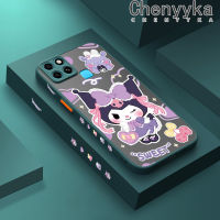 เคส Chenyyyka สำหรับ Infinix Smart 6 HD Smart 6 Plus เคสการ์ตูน Kuromi บางหวานมีน้ำค้างแข็งโปร่งใสแข็งขอบสี่เหลี่ยมกันกระแทกรูปแบบปลอกซิลิโคนป้องกันคลุมทั้งหมดเคสนิ่ม