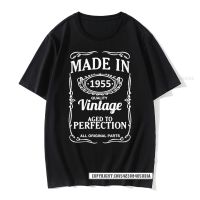 Vintage 1955 66 Years Old T Shirt Men Cotton Tshirt Tshirt Camiseta Novelty Funny Coupons Street Cotton Men Tshirts