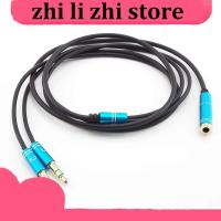 zhilizhi Store 3.5mm Jack Microphone Headset Audio Splitter Aux Extension Cable Female to 2 Male Headphone For Phone Computer