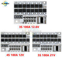 3วินาที4วินาที5วินาที BMS 12โวลต์12.6โวลต์21โวลต์3.7โวลต์100A Li-Ion LMO Ternary แผงวงจรป้องกัน Li-Polymer สมดุลชาร์จ