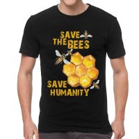 New O-neck Custom Printed Mens T-shirtMale Save The Bees Save Humanity T-Shirt Beekeeper Beekeeping Tshirt Short Sleeve T Shirt Tee Tops  44F3
