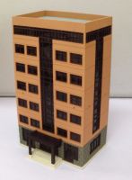 Outland Models Colored Modern City Building Grand Apartment N Scale Railway