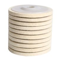 2pc/5Pc/10pc 4.5x 7/8 inch Wool Felt Polishing Wheel Flap disc Buffing Pad for 115mm Angle Grinder for Metal Polishing