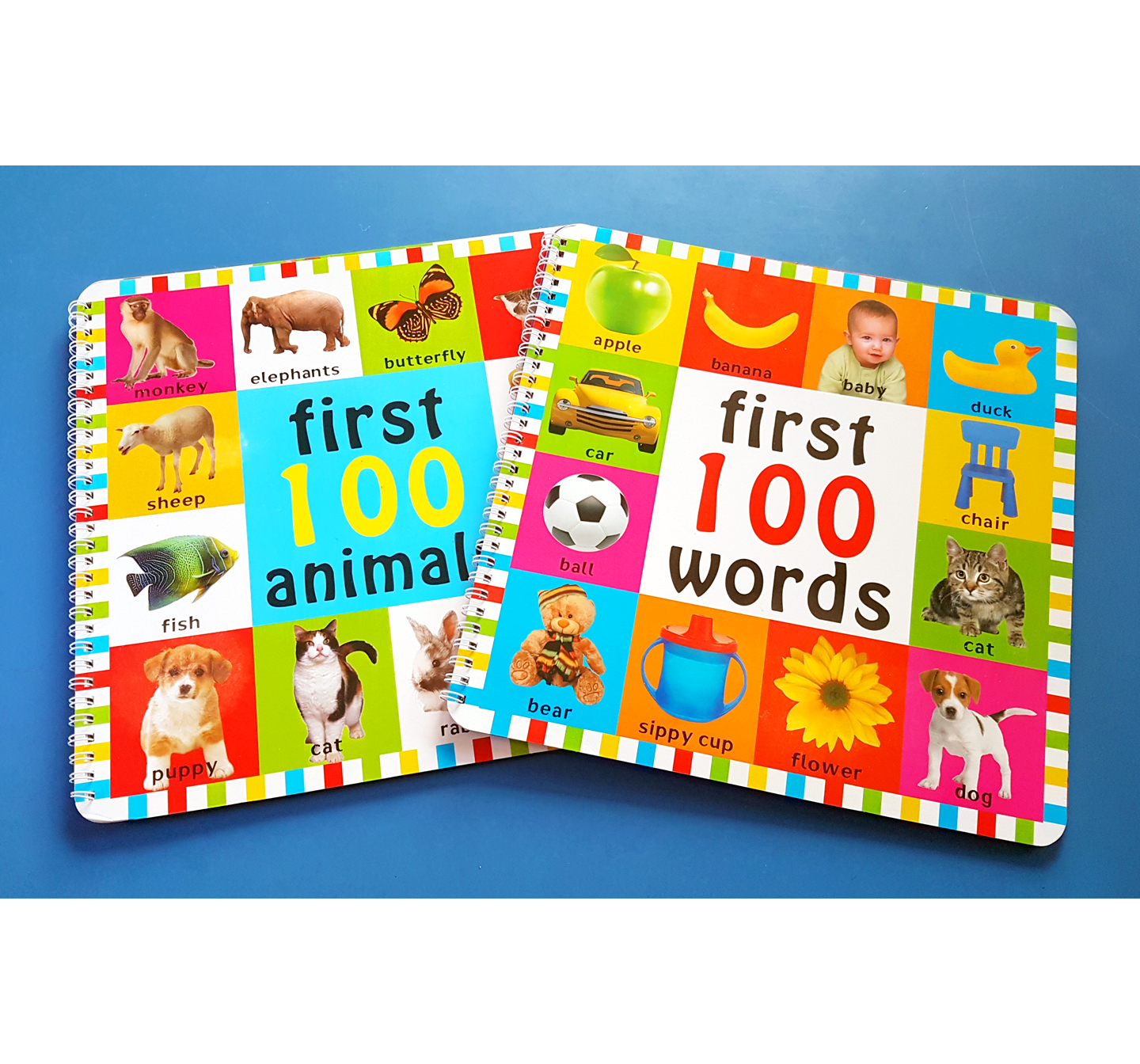 Toddler Learning Book First 100 Animals Board Child Toy Early Baby Kid Education 