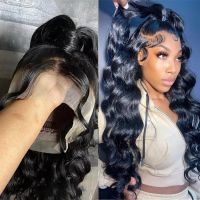 【jw】☄✲✎ Wig Human Hair Pre Plucked Front Wigs Hd 5x5 Closure 13x6 Loose Deep Frontal