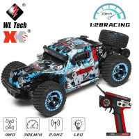 Wltoys 284161 RTR 1/28 2.4G 4WD รถ RC รถปีนเขาแบบออฟโรดความเร็วสูงโมเดลรถไฟ LED ได้สัดส่วนเต็มรูปแบบ