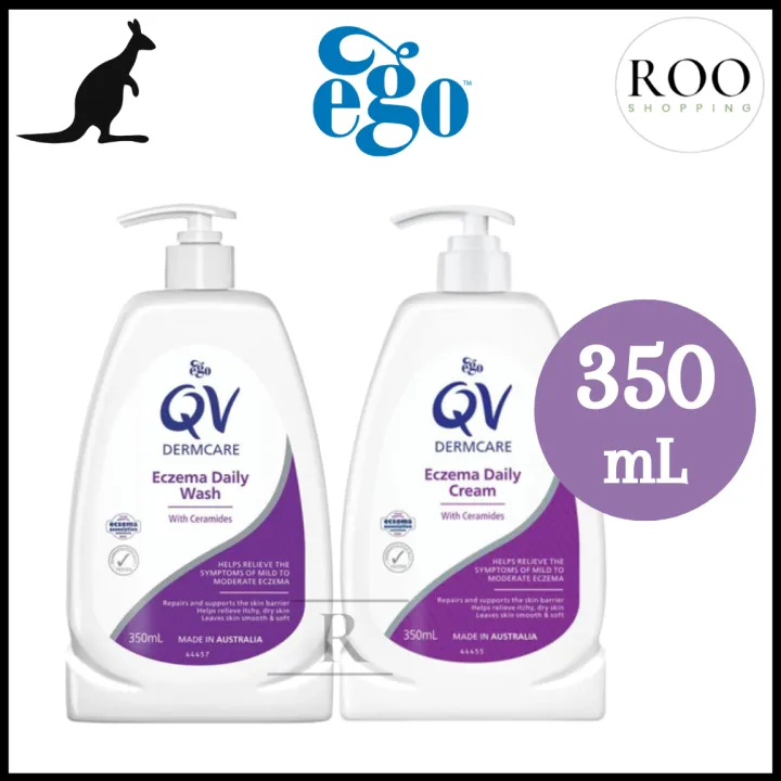 QV Dermcare Eczema Daily Wash / Cream 350ml Contains Ceramides Lazada