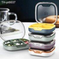 Waterproof 4 Grid Pill Box  Medicine Storage Travel Square Case For Tablets Vitamin Container Plastic  Box Drug Storage