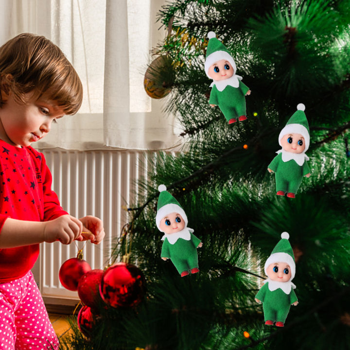 ผ้าสักหลาด-pvc-แบบนุ่มตุ๊กตาเอลฟ์ขนาดเล็กสำหรับของขวัญคริสต์มาสเด็กตุ๊กตาเอลฟ์กำมะหยี่คริสต์มาส
