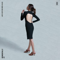 Womentally - Sexy Back Rib Dress (Black)