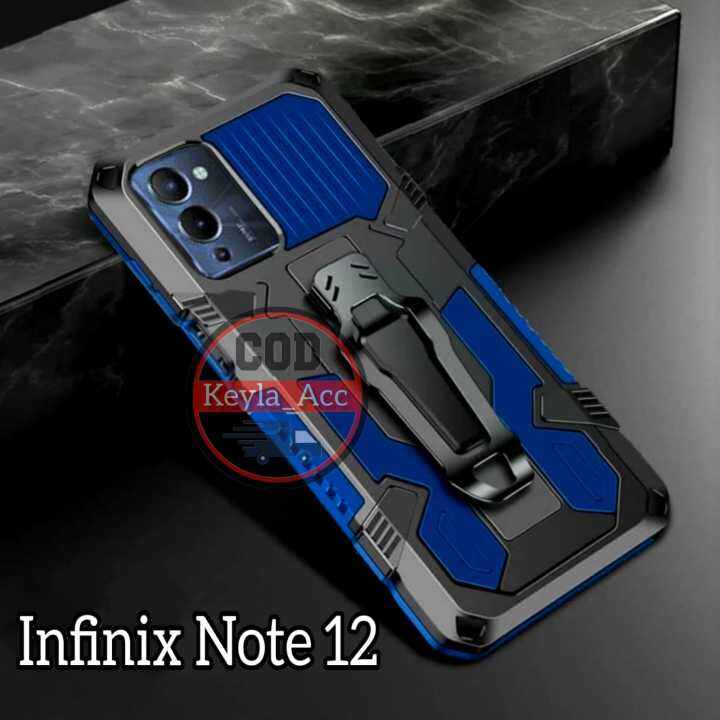 Case Untuk Hp Infinix Note 12 G96 Soft Case Armor Belt Clip Casing Hp Robot Terbaru Hardcase 8599