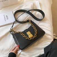 Branded Design PU Leather Small Crossbody Shoulder Bags For Women 2021 Summer Ladies Luxury Tendy Chain Underarm Handbags