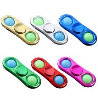 ชุบ Simple Dimple Fidget Finger Gyro ของเล่น Soft Pressure Board ปลายนิ้ว Spinner Anti Stress ผู้ใหญ่ของเล่นเด็ก