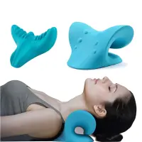 Neck Shoulder Stretcher Relaxer Cervical Chiropractic Traction Device Massage Pillow for Pain Relief Cervical Spine Alignment