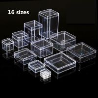 Transparent Storage Box Plastic Box Small PS Storage Box Mini Collection Container Case Clear Display Boxes