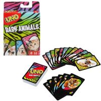 UNO Baby Animals การ์ด เกม อูโน่  ลายสัตน์น่ารัก FLK78