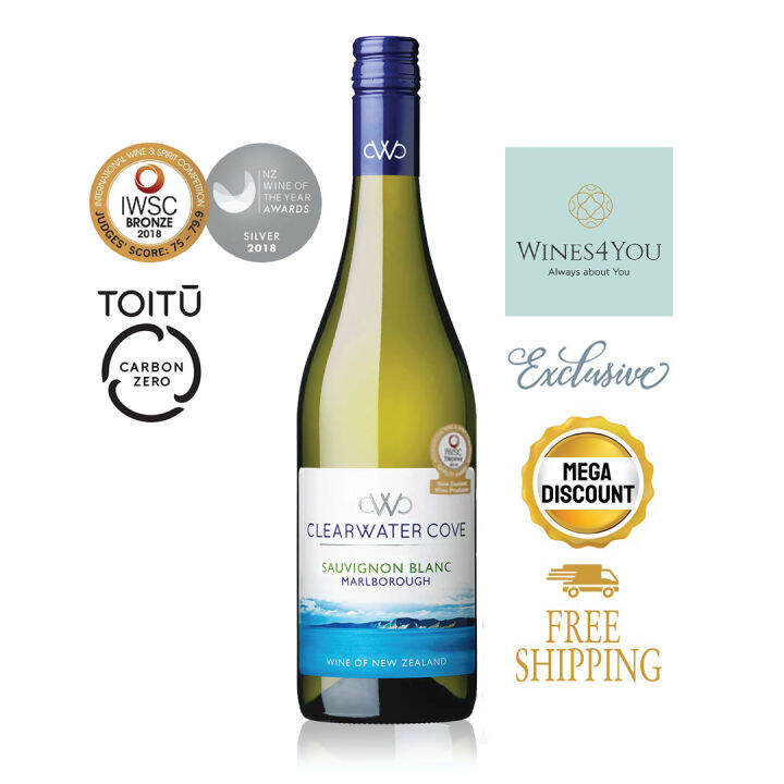 Clearwater Cove Sauvignon Blanc by Yealands New Zealand White Wine 2022