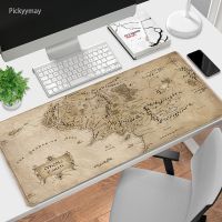 【jw】■▣  Old Map Deskmat Large 900x400 Deskpad Computer Mousepad Rubber 4mm Table Locking Dropshipping