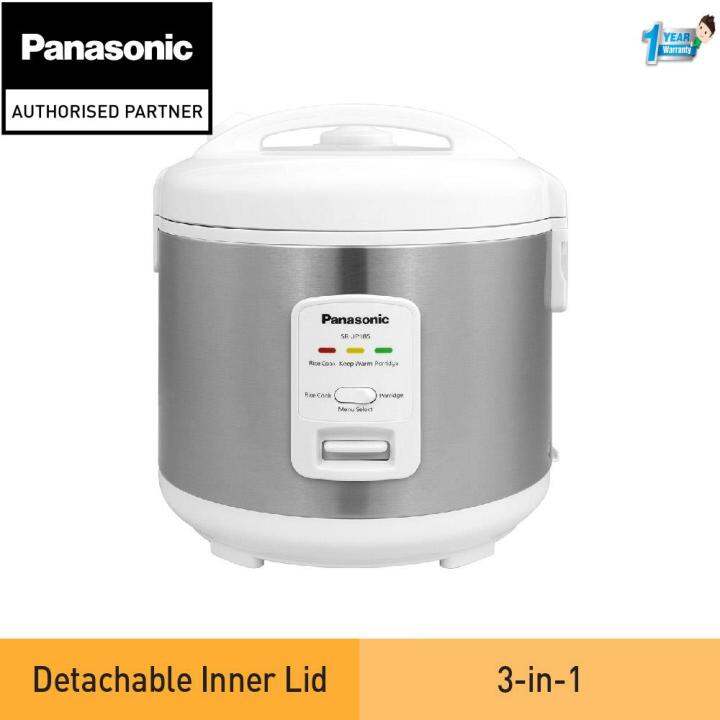 PANASONIC SRJP185 RICE COOKER (1.8L) 3IN1 SRJP185WSK Lazada