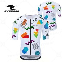 ZZOOI EYESSEE 2023 Men‘s Short Sleeve Cycling Jersey Road Bicycle Shirt Bike Quick Dry Jersey Breathable Comfortable Maillot Ciclismo