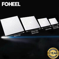 FOHEEL 16121086 inch Round &amp; Square Showerhead Stainless Steel Polished Chrome Wall Mounted Bathroom Rainfall Shower Heads