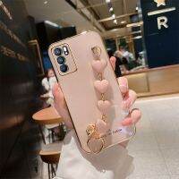 [สุดฮอต2023] ใหม่เคสสร้อยข้อมือสุดหรูสำหรับ OPPO Reno6 Z เคสซิลิโคนสำหรับ Reno6เคส Lite Reno6Z Reno 5Z 4Z 2Z 7 Pro 5Lite 6Lite