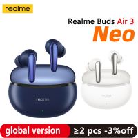 ZZOOI Realme Buds Air 3 Neo Earphone 30-hour Long Battery Life AI ENC Call Noise Cancellation 88ms Ultra-low Latency IPX5 Waterproof